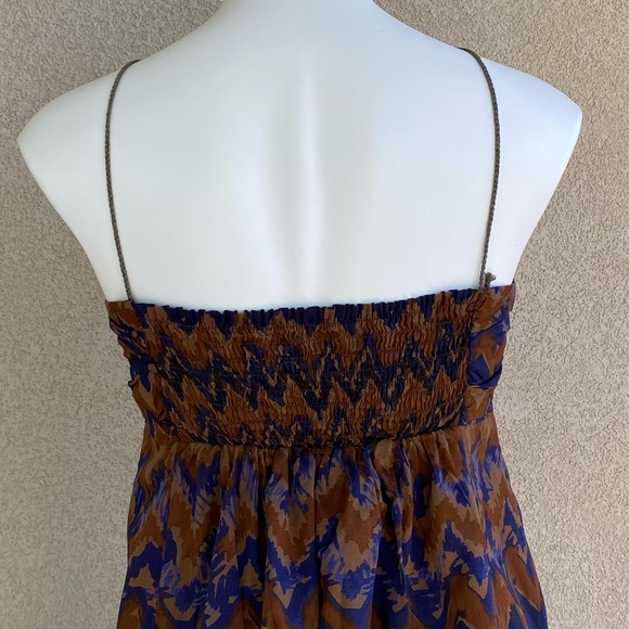 Chevron Print Multi Way Boho Chic Bead Lined Dress - Picture 6 of 9